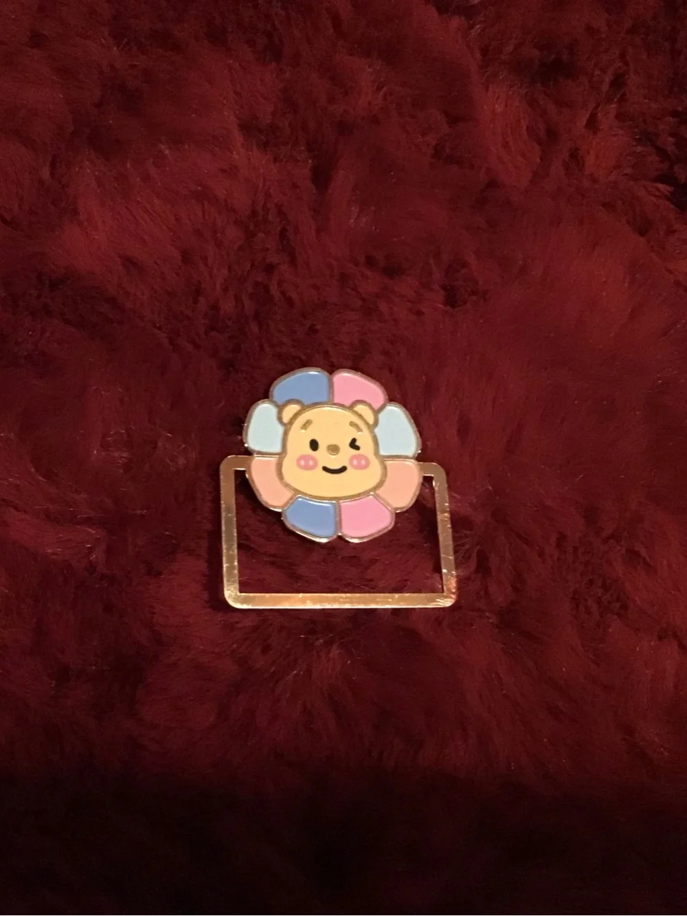 Cute Pooh Flower Bookmark Clip - Kids Accessories - Unbranded